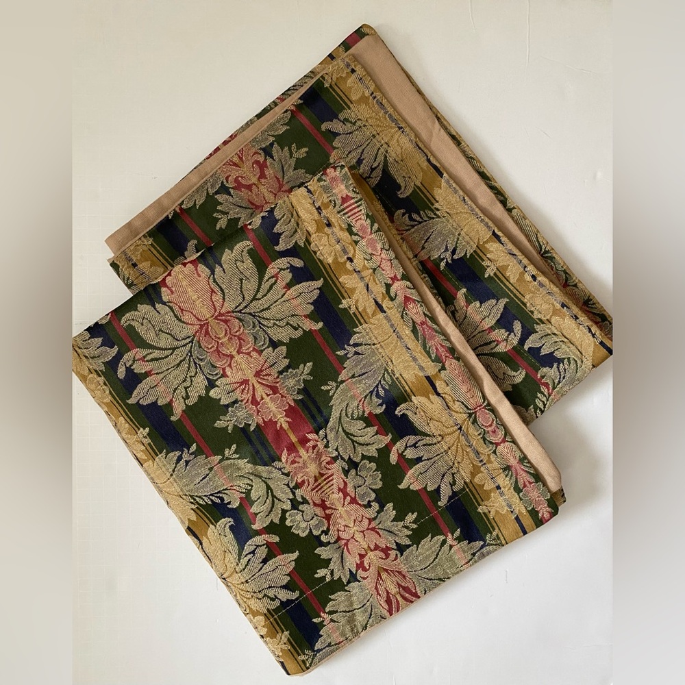 Throw Pillows Set of 2 Damask Brocade Multicolor Floral